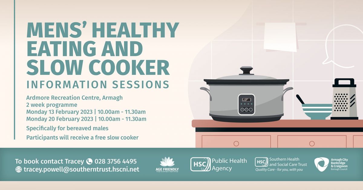 Men's Healthy Eating and Slow Cooker Information Sessions